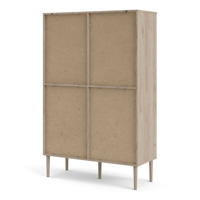 Rome Bookcase With 2 Doors & 4 Drawers