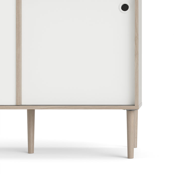 Rome Sideboard With Sliding Doors & 2 Drawers - Available In 2 Colours