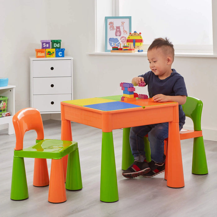 Kids 5-in-1 Activity Table and 2 Chairs Set
