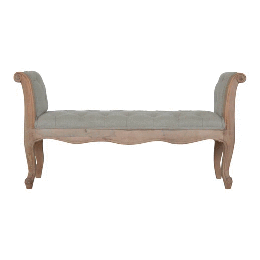Carved French Style Bench
