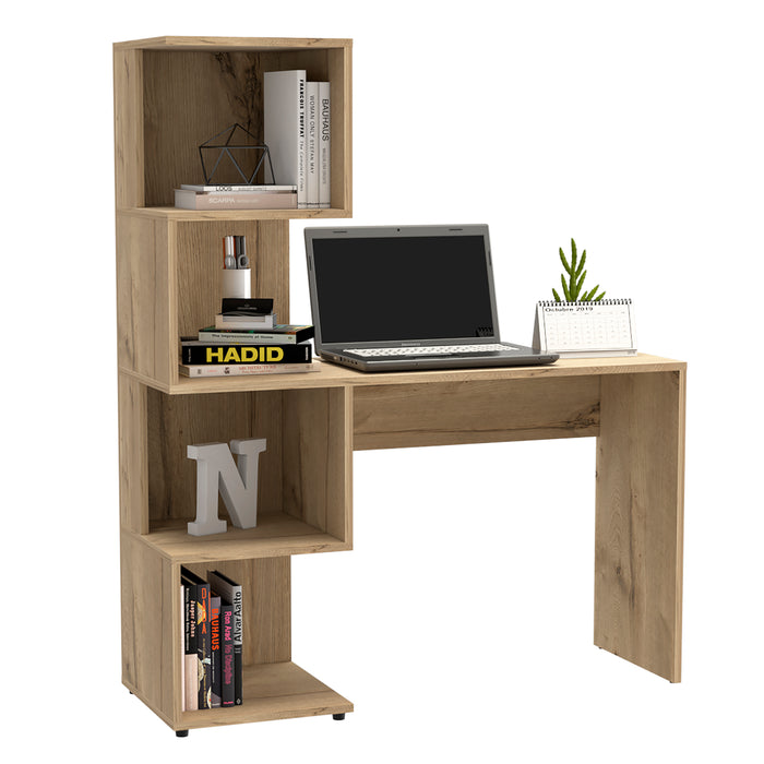 Modern Living desk with tall shelving unit (right side)