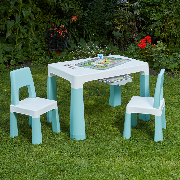 Kids Height Adjustable Table & Chairs Set