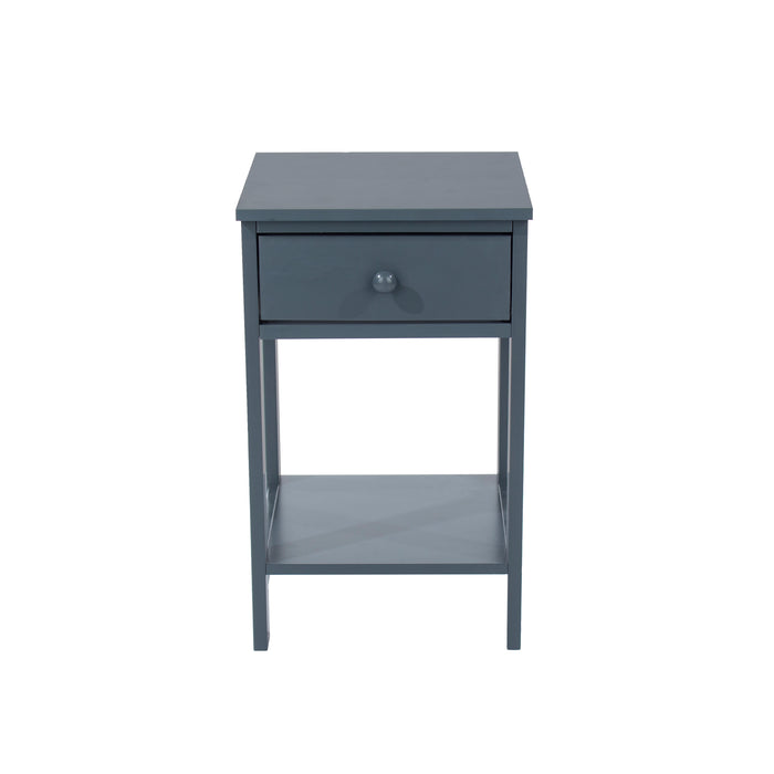 Painted shaker, 1 drawer petite bedside cabinet