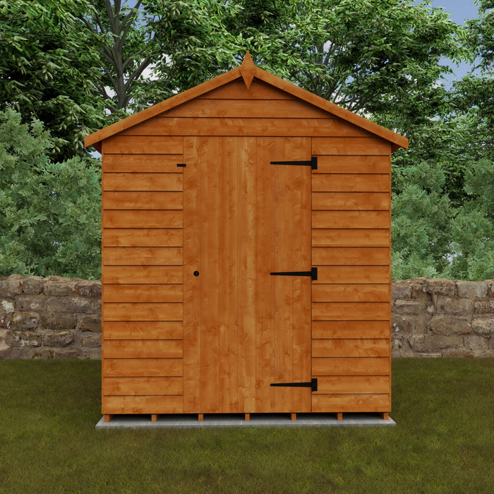 Budget Overlap Apex Shed - Available In 11 Sizes & Window/Windowless Design