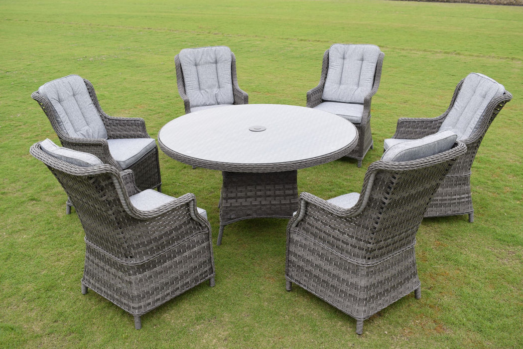 Holbeache 6 Seater Round Table Dining Set