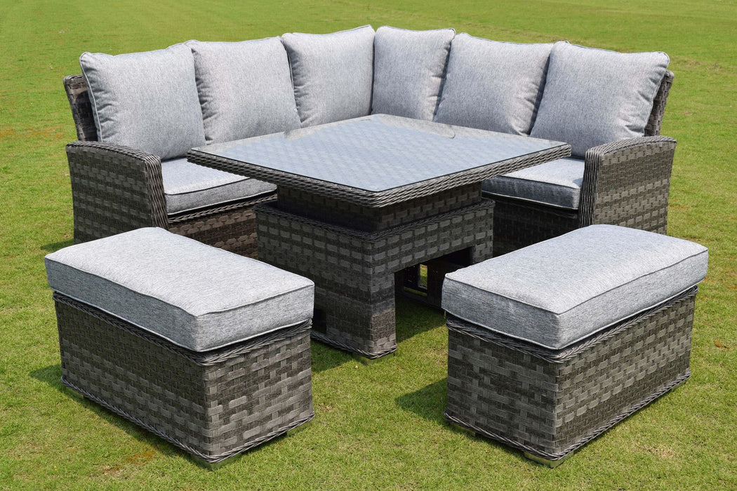 Holbeache Small Casual Lounge Set With Adjustable Table