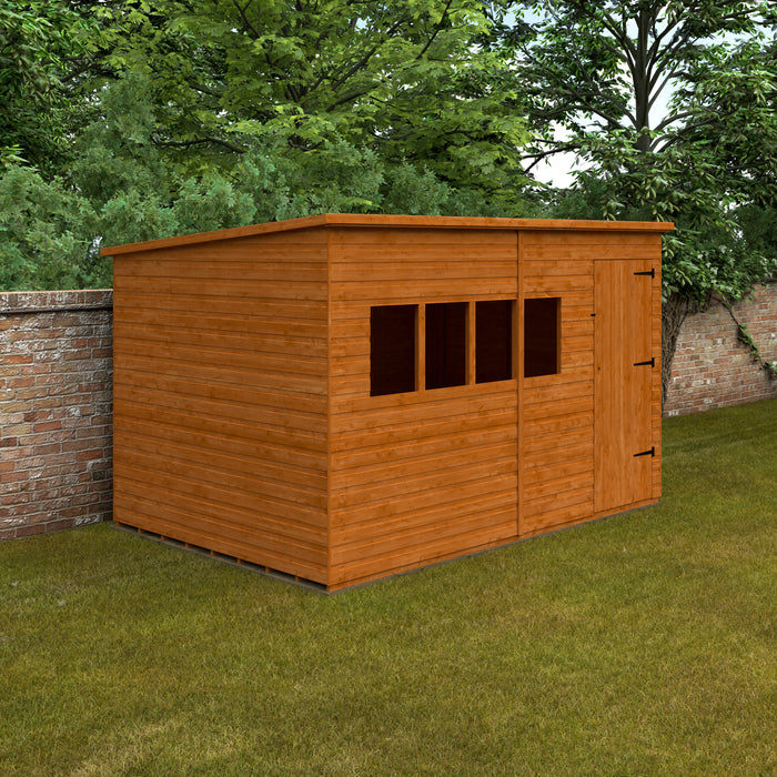 Deluxe Pent Shed - Available In 9 Sizes