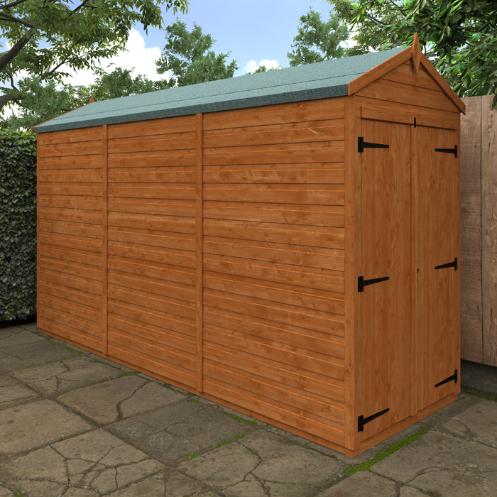 Flex Apex Double Door Shed - Available In 6 Sizes & Window/Windowless Design