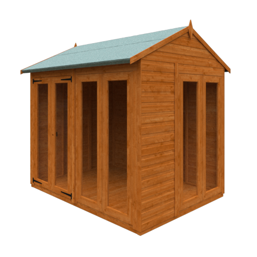 Flex Apex Full Pane Summerhouse - Available In 6 Sizes