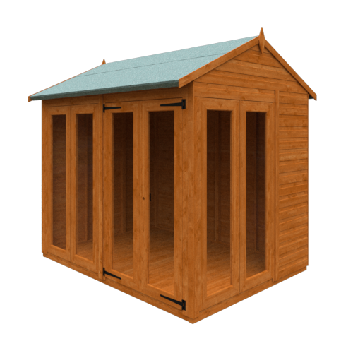 Flex Apex Full Pane Summerhouse - Available In 6 Sizes