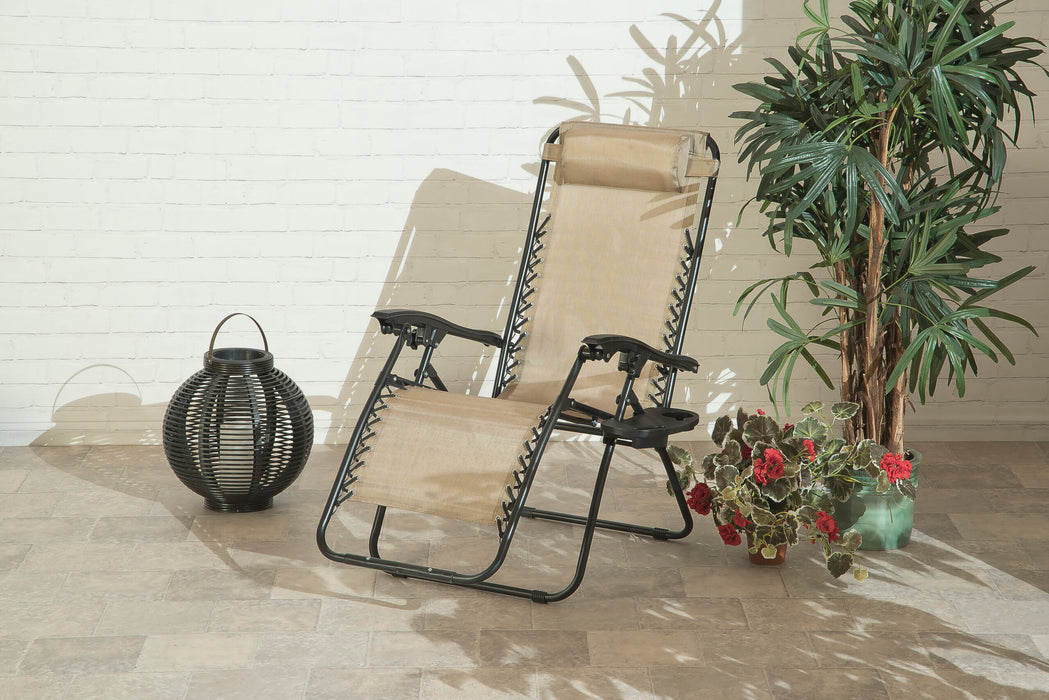 Royale Relaxer Sun Lounger With Cup Holder