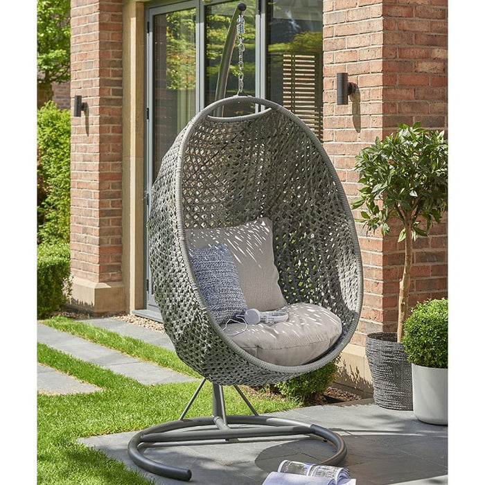 Norfolk Leisure Goldcoast Single Hanging Swing Chair - Grey