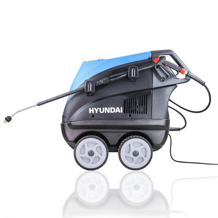 Hyundai 2100psi 145bar Hot Pressure Washer, 80°C 2.3kW Power