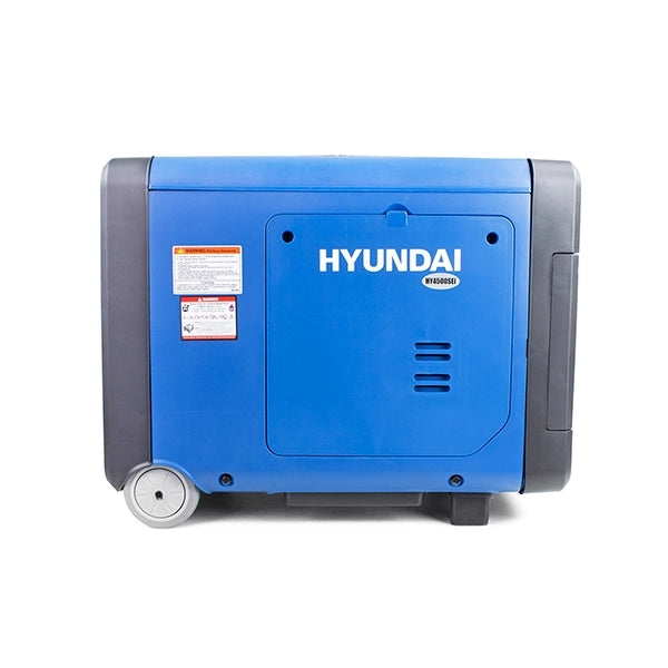 Hyundai 3200W / 3.2 kW Petrol Inverter Generator, Remote Keyfob & Electric  Start, Wheel Kit & Open Frame