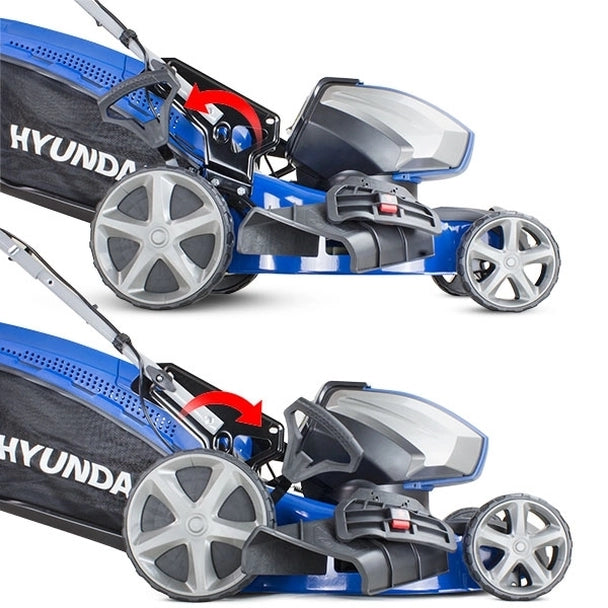 Hyundai 80V Lithium-Ion Cordless Battery Powered Lawn Mower 45cm Cutting Width With Battery and Charger HYM80LI460P
