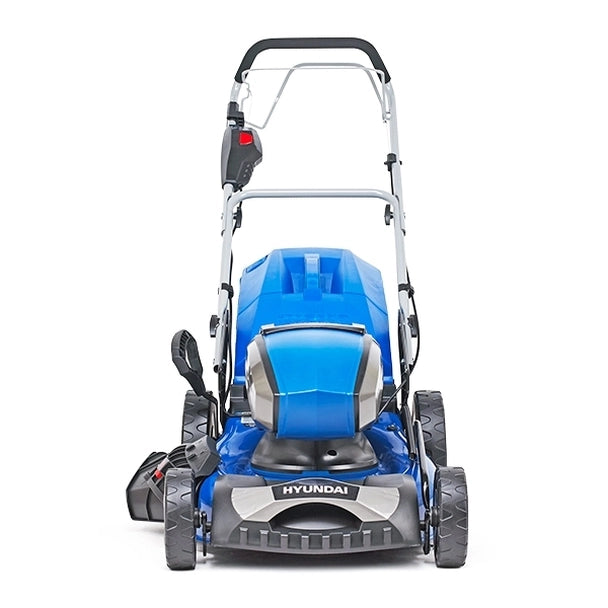 Hyundai 18"/45cm Cordless 80v Lithium-Ion Battery Self Propelled Lawnmower with Battery and Charger HYM80Li460SP