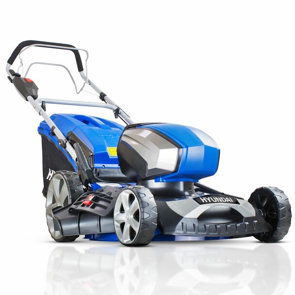 Hyundai 18"/45cm Cordless 80v Lithium-Ion Battery Self Propelled Lawnmower with Battery and Charger HYM80Li460SP