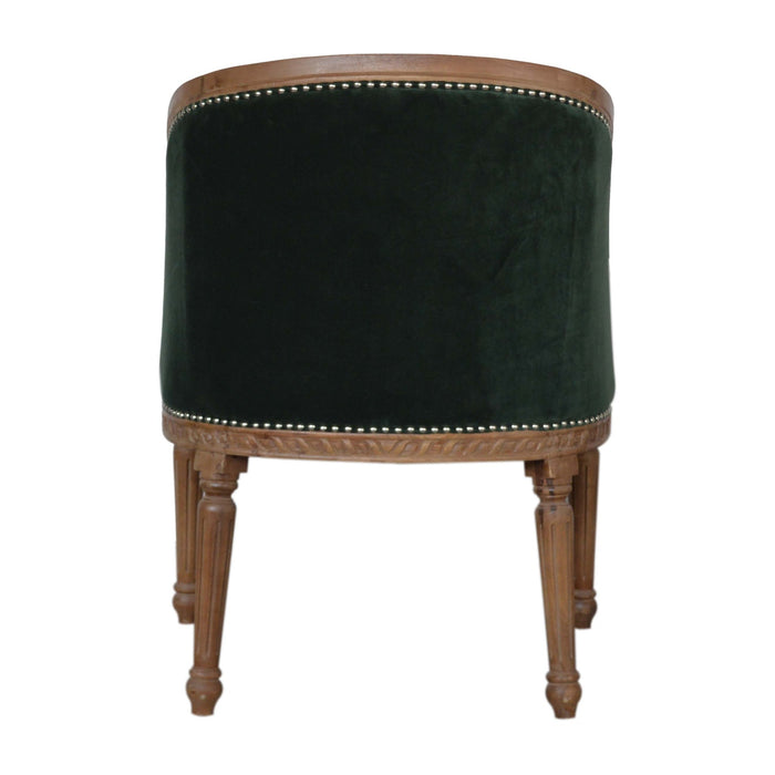 Emerald Velvet Occasional Chair