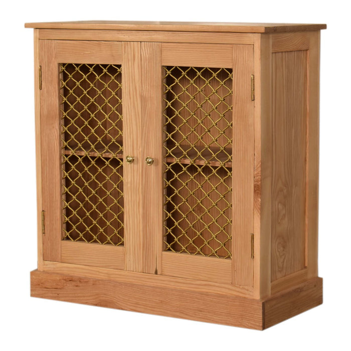Caged Oak-ish Cabinet