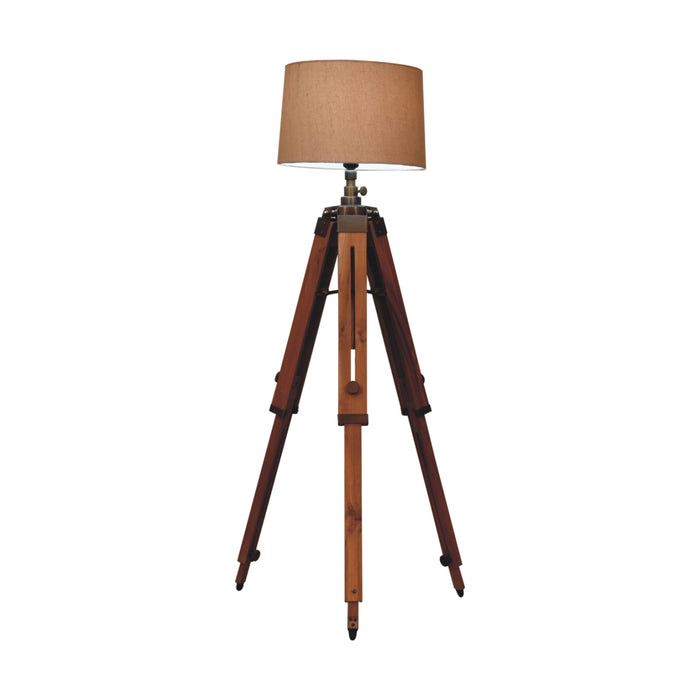 Wooden Tripod Lamp