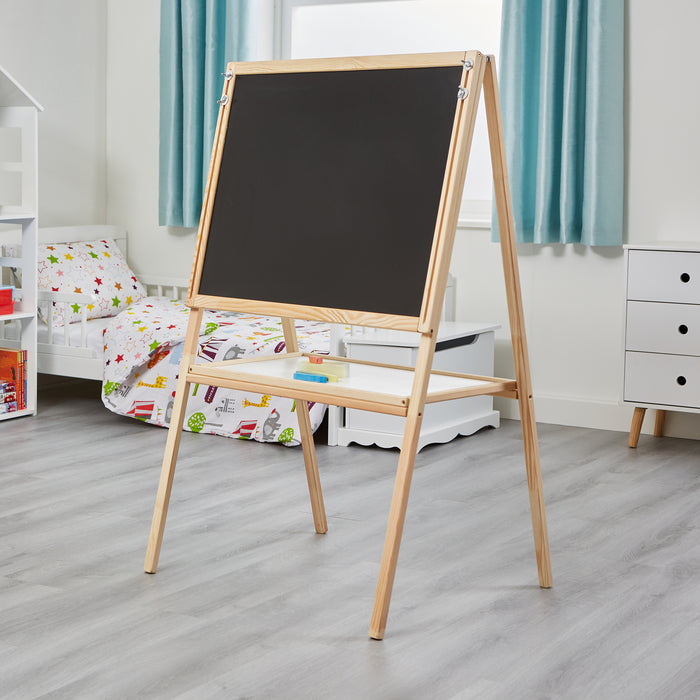Childrens Height Adjustable Double-Sided Easel