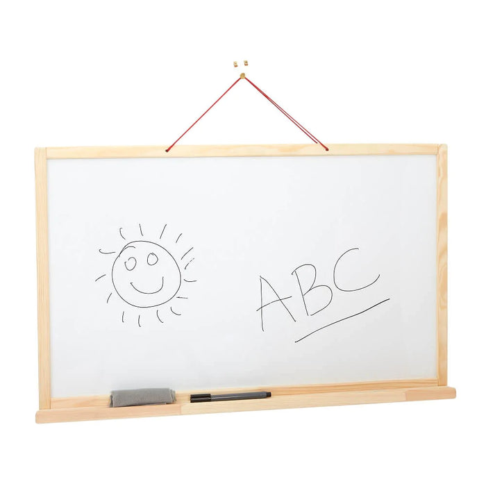 Wall Hanging Dry Wipe Board and Chalkboard Easel