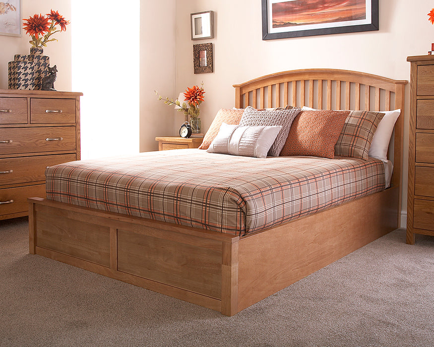 Madrid Wooden Ottoman Bed - Available In 3 Sizes & 2 Colours
