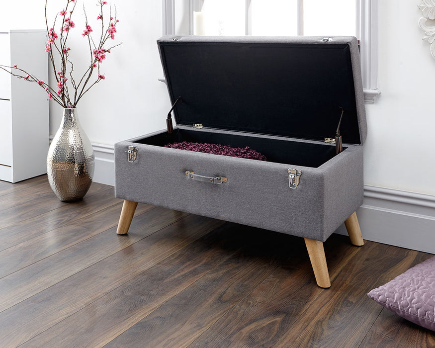 Minstrel Storage Ottoman - Available In 3 Colours