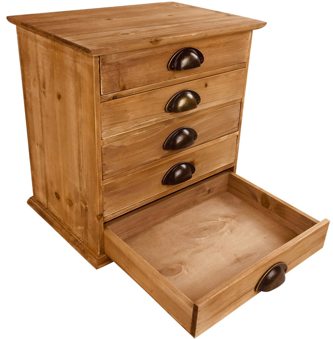 Solid Wood Trinket With 5 Drawers 38cm