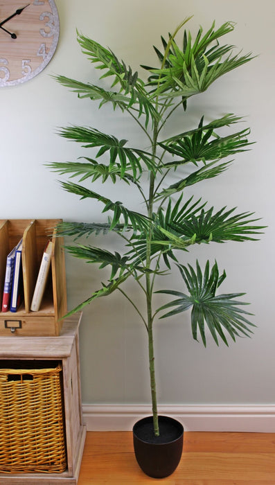Artificial Fan Palm Tree with 18 leaves, 160cm