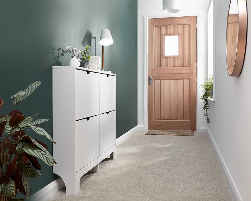 Narrow 4/6 Drawer Shoe Cabinet - Available In 2 Colours
