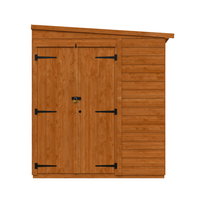 Flex Pent Security Shed - Available In 6 Sizes - Single/Double Door