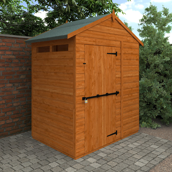 Flex Apex Security Shed - Available In 6 Sizes - Single/Double Door