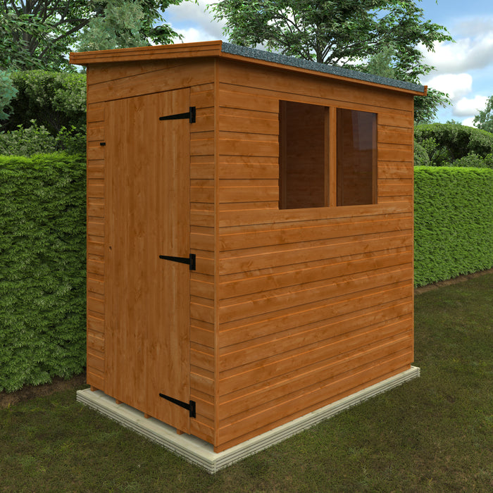 Lean To Pent Shed - Available In 8 Sizes & Window/Windowless Design