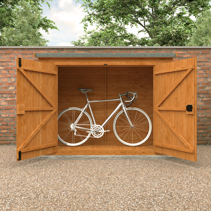 Pent Compact Bike Shed - Available In 3 Sizes