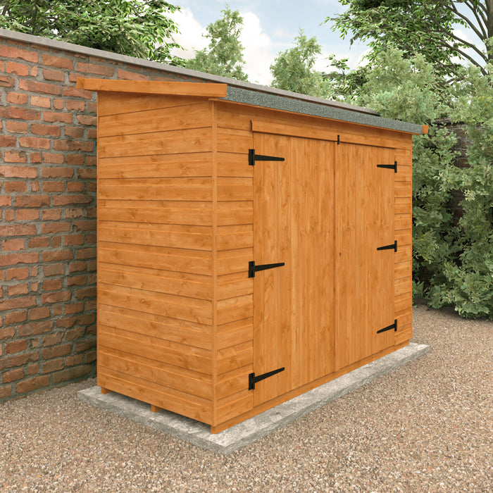 Pent Compact Bike Shed - Available In 3 Sizes