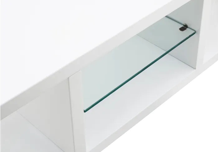 Polar High Gloss Wall Mounted LED TV Unit - Available In 2 Colours