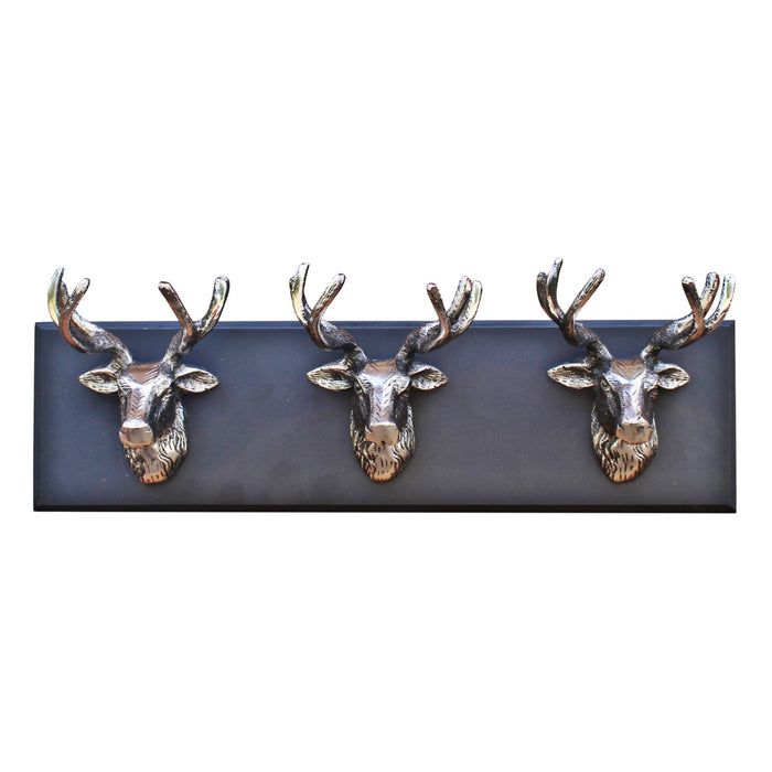 Wall Hanging Triple Stag Head Ornament