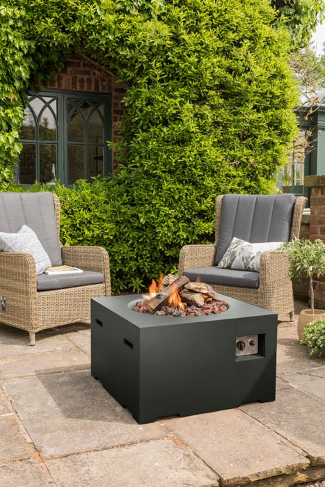 Norfolk Leisure Gas Fire Pit Square 76cm Cocoon - Available In 2 Colours