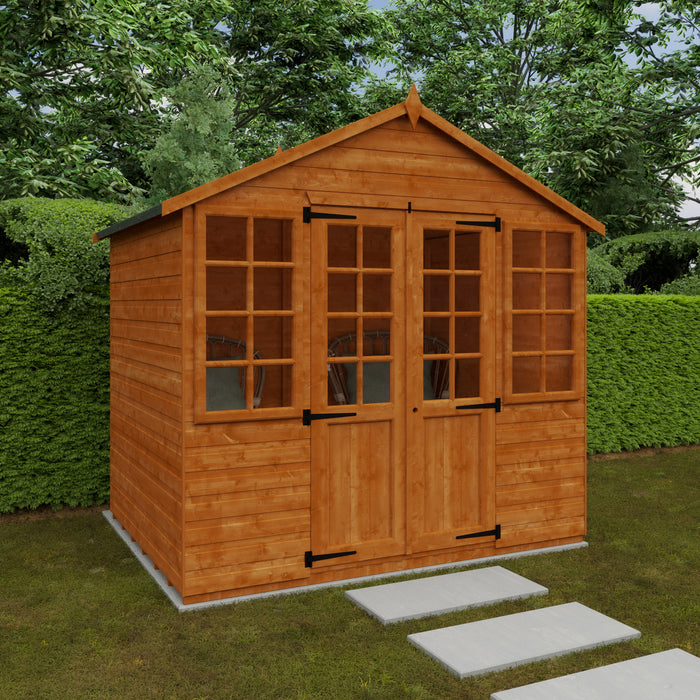 Apex Georgian Summerhouse - Available In 6 Sizes With Optional Veranda