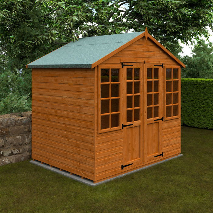 Apex Georgian Summerhouse - Available In 6 Sizes With Optional Veranda