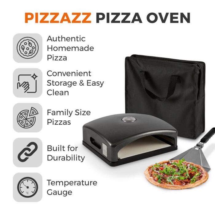 Tower Pizzazz Grill Top Pizza Oven With Paddle & Bag