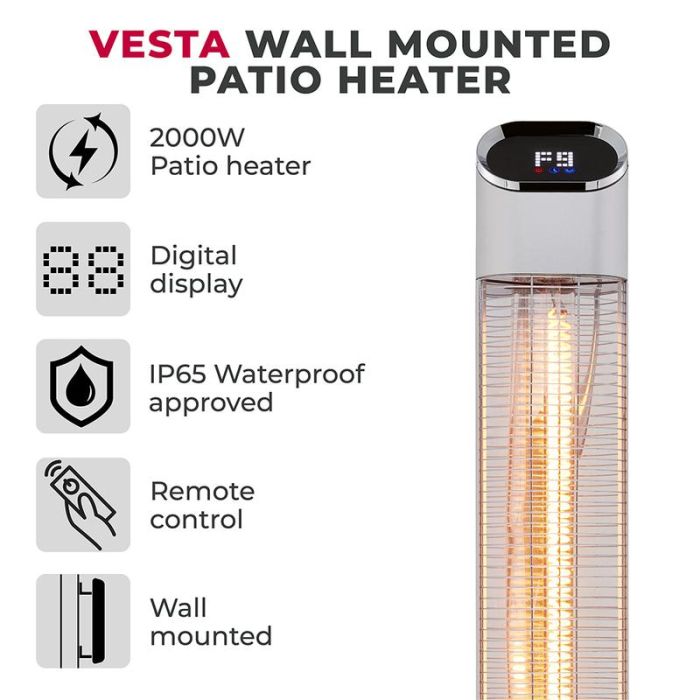 Tower Vesta 2KW Wall Mounted Heater