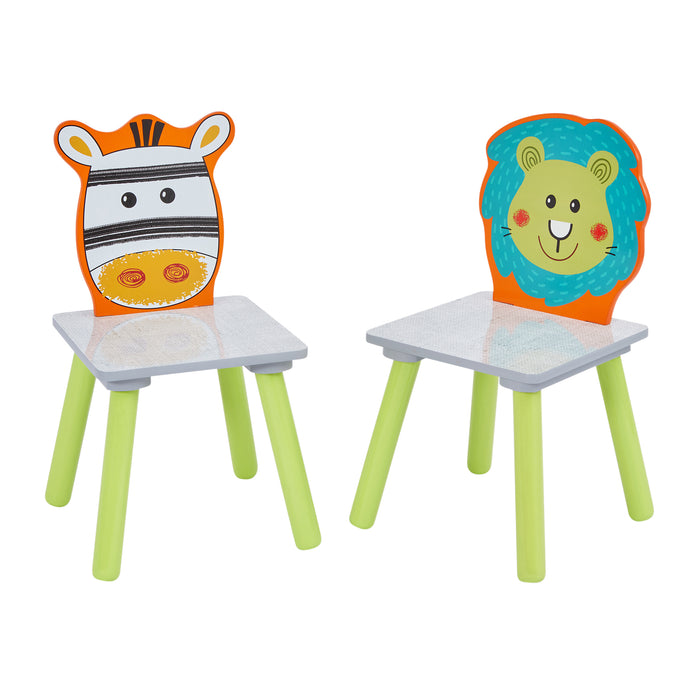 Lion and Zebra Table and Chairs