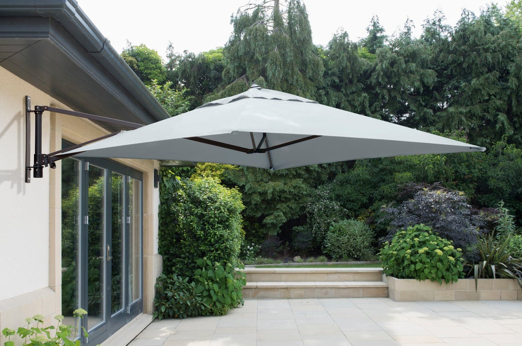 Norfolk Leisure Wall Mounted 2m Cantilever Parasol inc Protection Cover