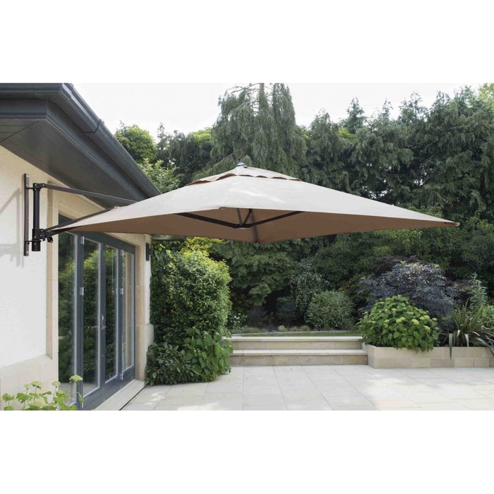 Norfolk Leisure Wall Mounted 2m Cantilever Parasol inc Protection Cover