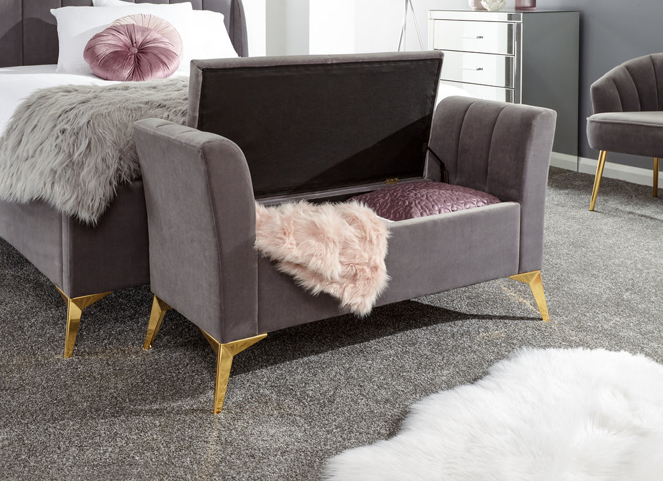 Pettine Ottoman Storage Bench - Available In 3 Colours