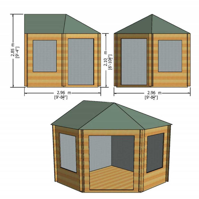 Shire Ardcastle 28mm Log Cabin 10x14