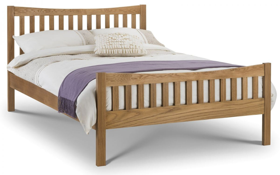 Julian Bowen Bergamo Oak Bed - Available In 2 Sizes