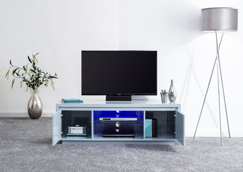 Polar High Gloss LED Large TV Unit - Available In 2 Colours